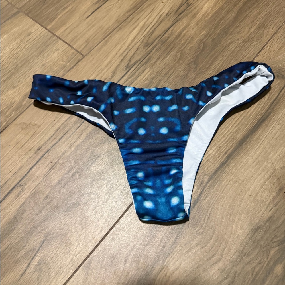 Whale shark patterned Blue and White Bikini Bottom